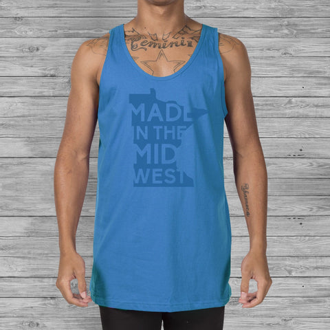 Made In The Midwest Tank - Blue