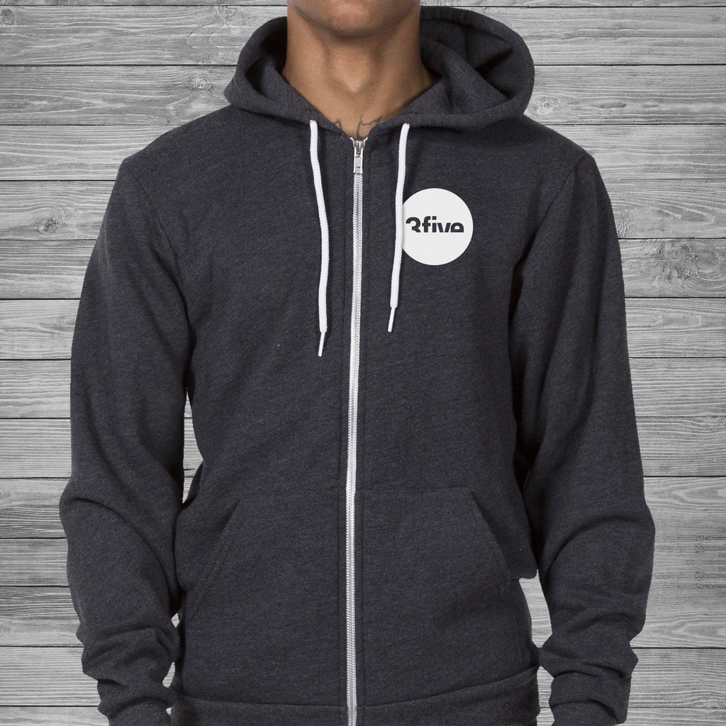 Made In The Midwest Zip Hoodie - Gray